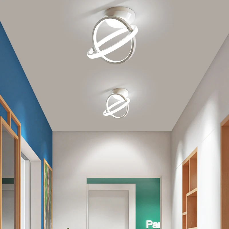 Licán giratorio luces de techo LED modernas para lámpara de noche para dormitorio pasillo balcón minimalista porche Led lámpara de techo a casa