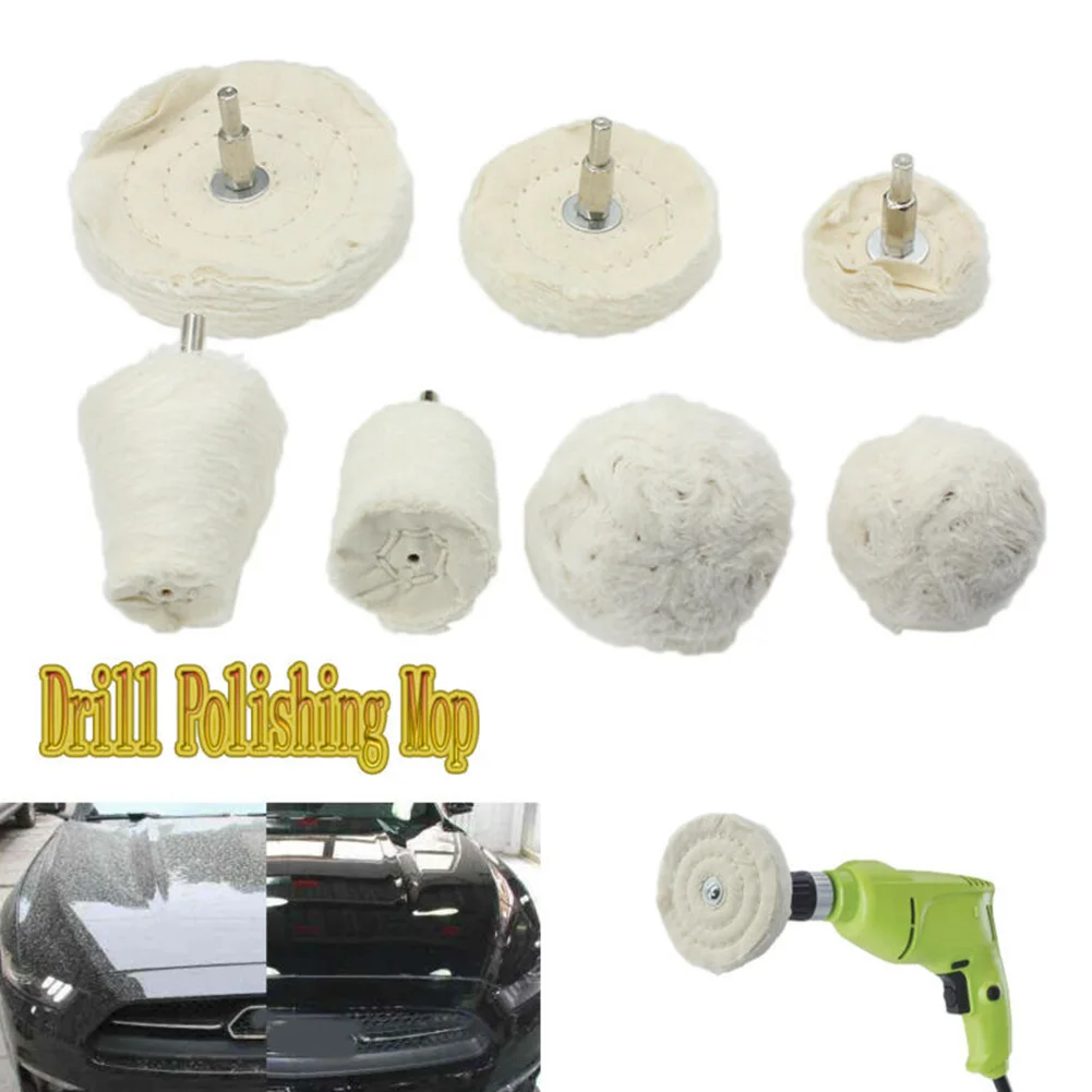 

7 pcs Polishing Whee set Cotton Polishing Wheel kit For electric drills
