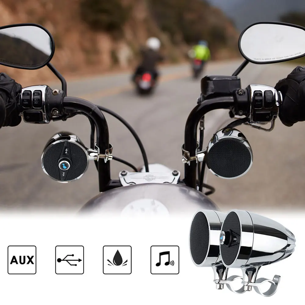 Lexin S3 MP3 Музыкальный Аудио Колонки для Мотоцикла Bluetooth Акустика Мото Музыка для Квадроцикла с Радиотюнер FM