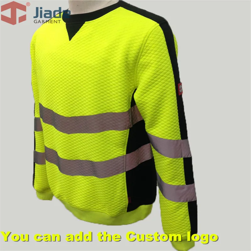 

High Visibility Yellow/HiVi Orange HiVi-Pink Hoodie Men's Work Reflective HoodieMen's Warm hoodie EN471 ANSI Hoody