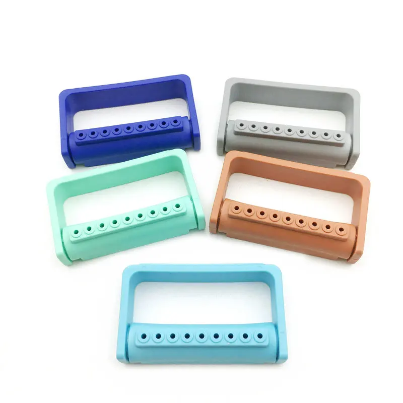 1 шт. держатель для зубных буров с 9 отверстиями|Модель зубов орто-металлическим