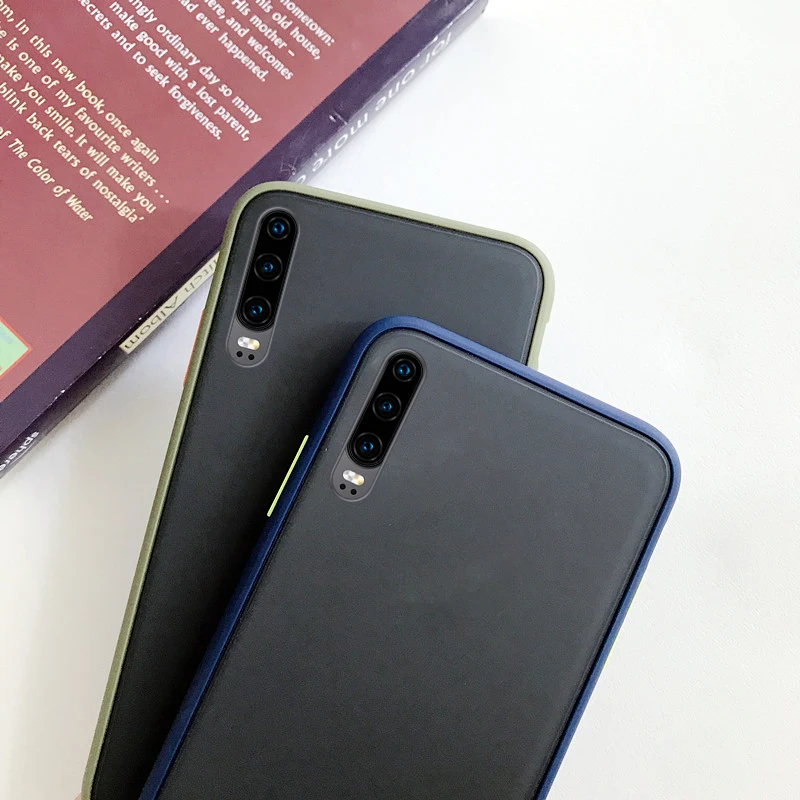 Прозрачный чехол для Huawei P30 Pro матовый полноразмерный защитный контрастных