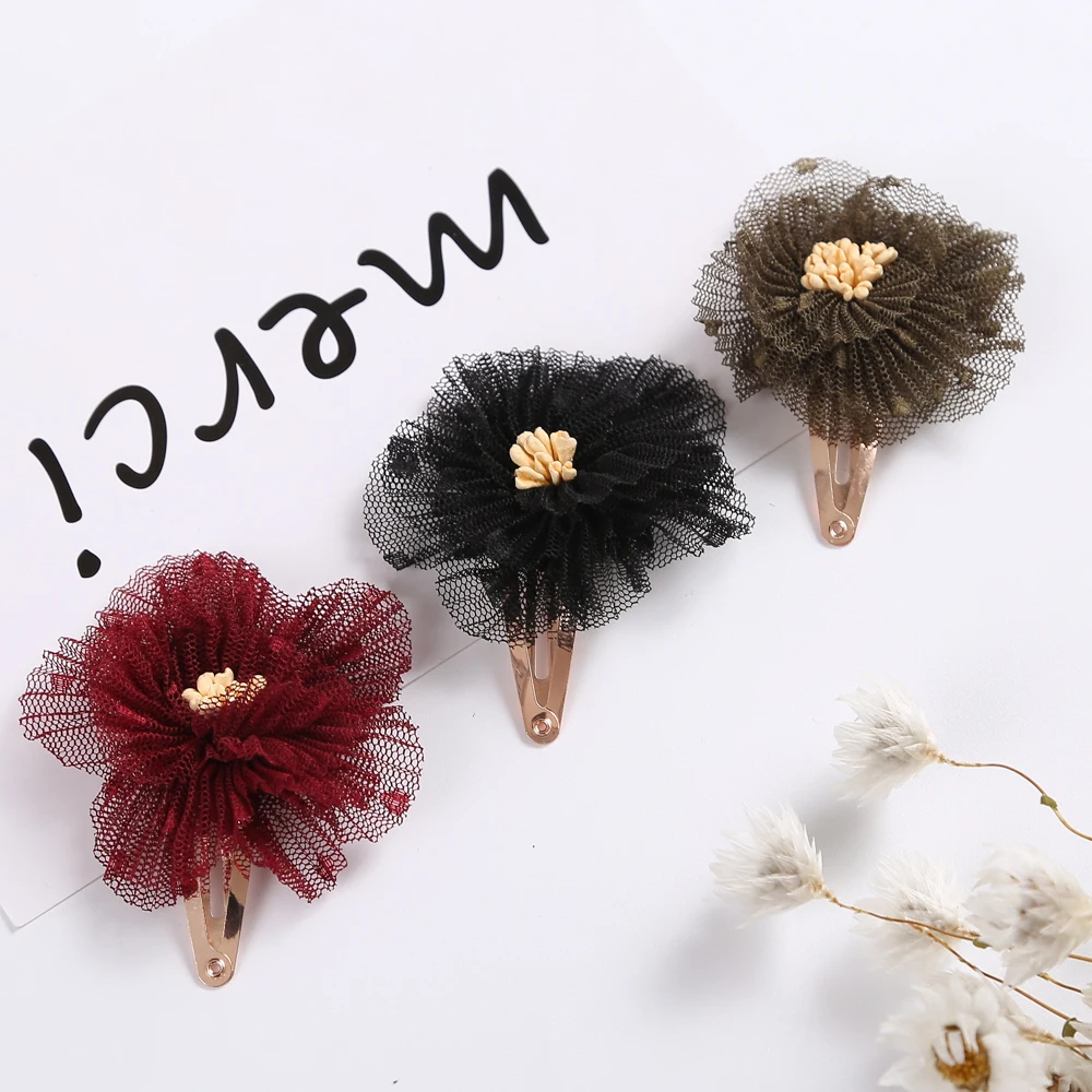 

Newborn Hair Pins Children Hairpins Lace Flower Hair clips For Girls Baby Clips Barrettes Kids Headdress Child Hair Accessories