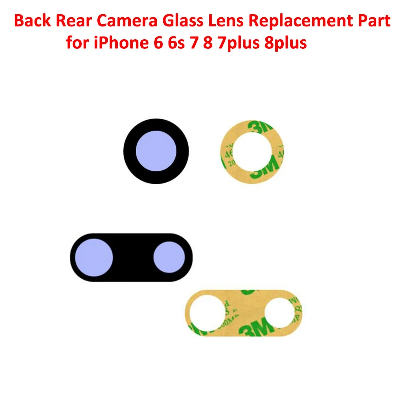 Стеклянная крышка для объектива задней камеры Aokin запасная часть iPhone 6 6s 7 8 7plus 8plus x