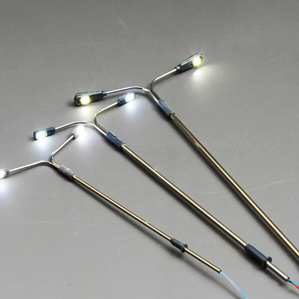 

10Pcs/Set Mini LED Street Lamp Model Rilway Train Scenery Landscape Tabletop Ornaments Decor DIY Handmade Toy