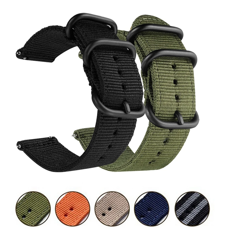 

22mm Nylon Strap For Huawei GT 2 GT2 Pro Watch Straps Replacements Bracelet Honor Magic 1 2 46mm GS Pro Watch Mens Watchband