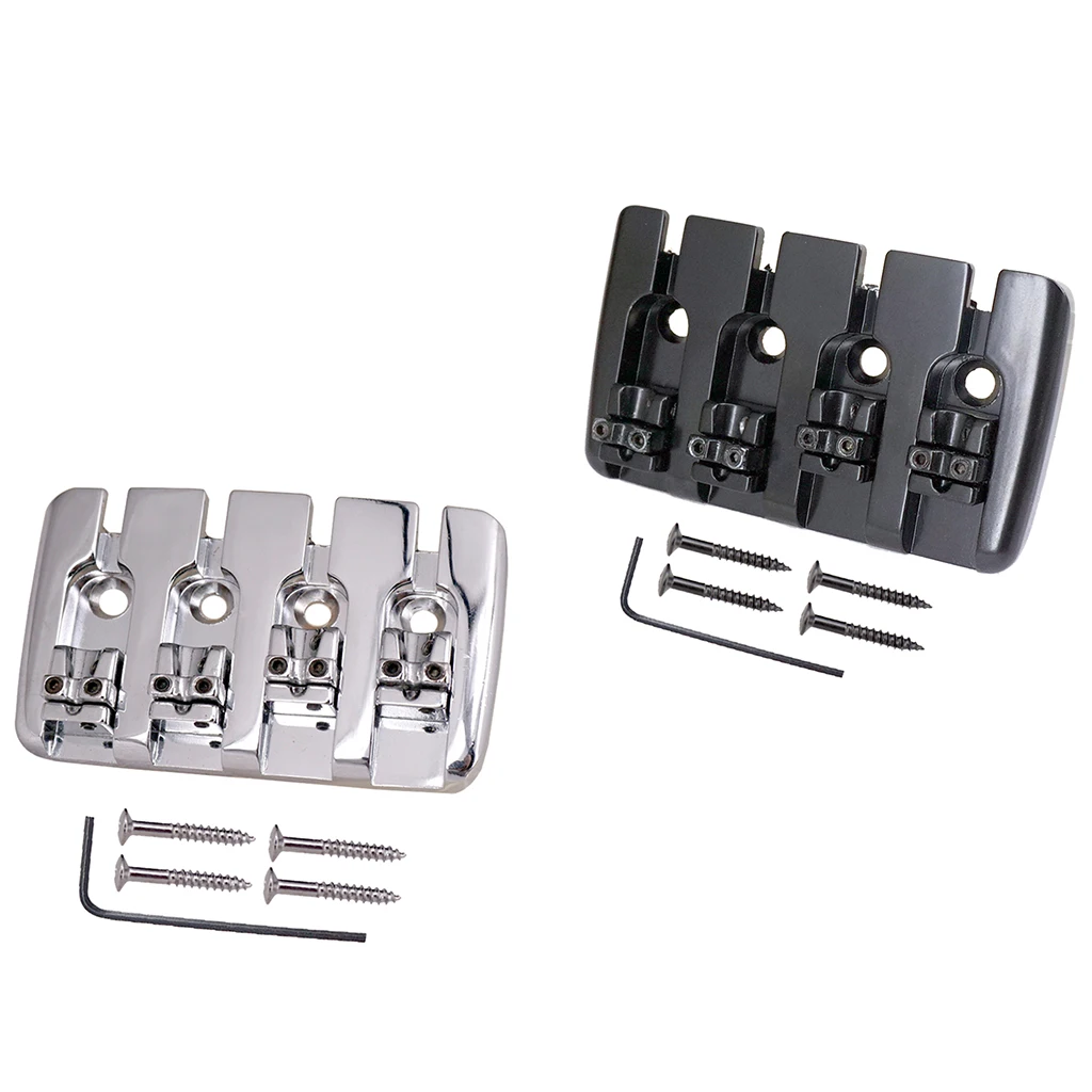 Guitar Saddle Bridge Tailpiece For 4 String Electric Bass Parts | Спорт и развлечения
