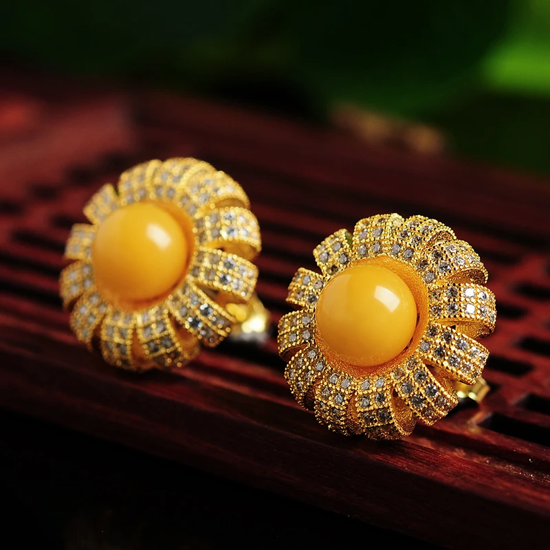 925 серебряные инкрустированные натуральные желтые мерные рандомные солнечные