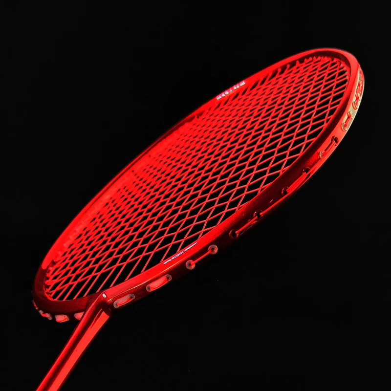 

Lightest 100 Carbon Fiber Badminton Rackets String Max Tension Training Racquet With Bag Speed Sports Adult Training Racquet -40