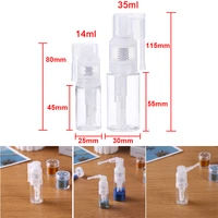 empty glitter duster spray pump bottle portable dry powder dispenser for diy scrapbooking color cards making 1435 ml clear