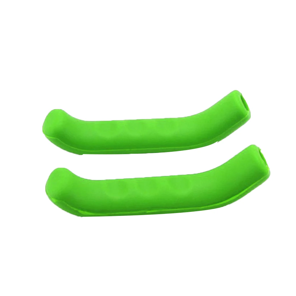 

1 Pair Mountain Bike Handle Bar Grip Wrap Bicycle Brake Lever Non-slip Silicone Cover Protector