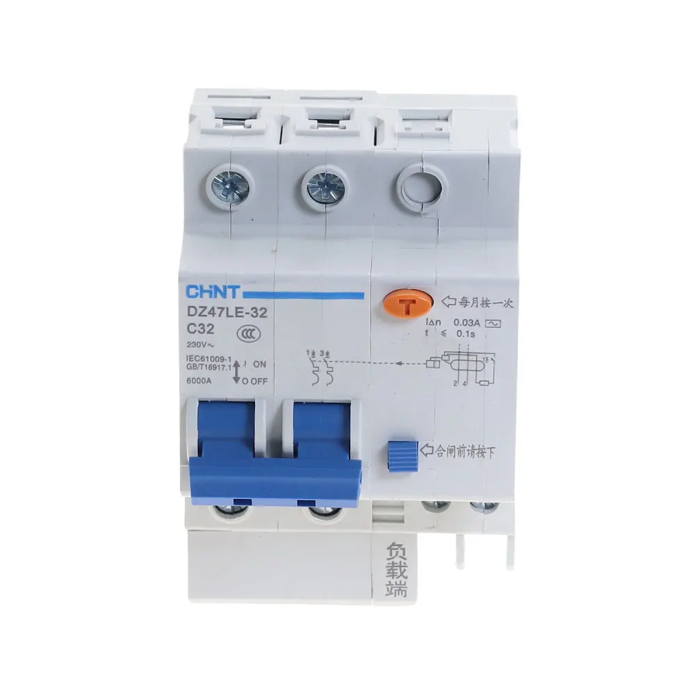 CHNT DZ47LE 2P 10A 16A 20A 25A 32A 40A 50A 60A автоматический выключатель остаточного тока RCBO|residual