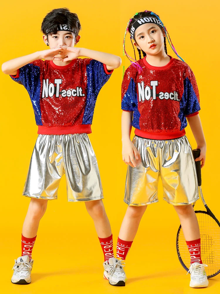 Детские костюмы для джазовых танцев в стиле хип хоп модная крутая уличная