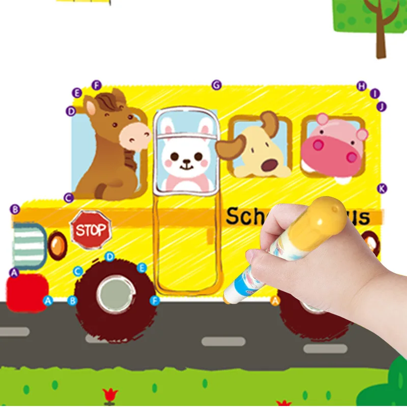 Детский рисунок с животными и принцессой цифровая буква сделай сам для детей 2-3-5-6