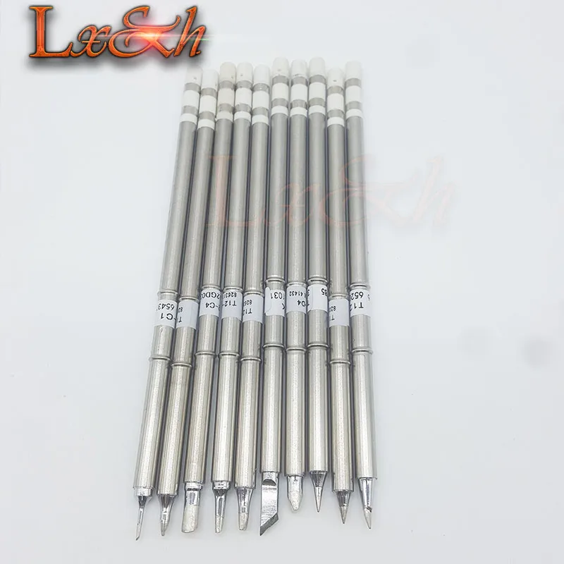 Наконечники паяльника серии T12 10 шт./лот для паяльной станции Hakko|tip holder|tip designs for