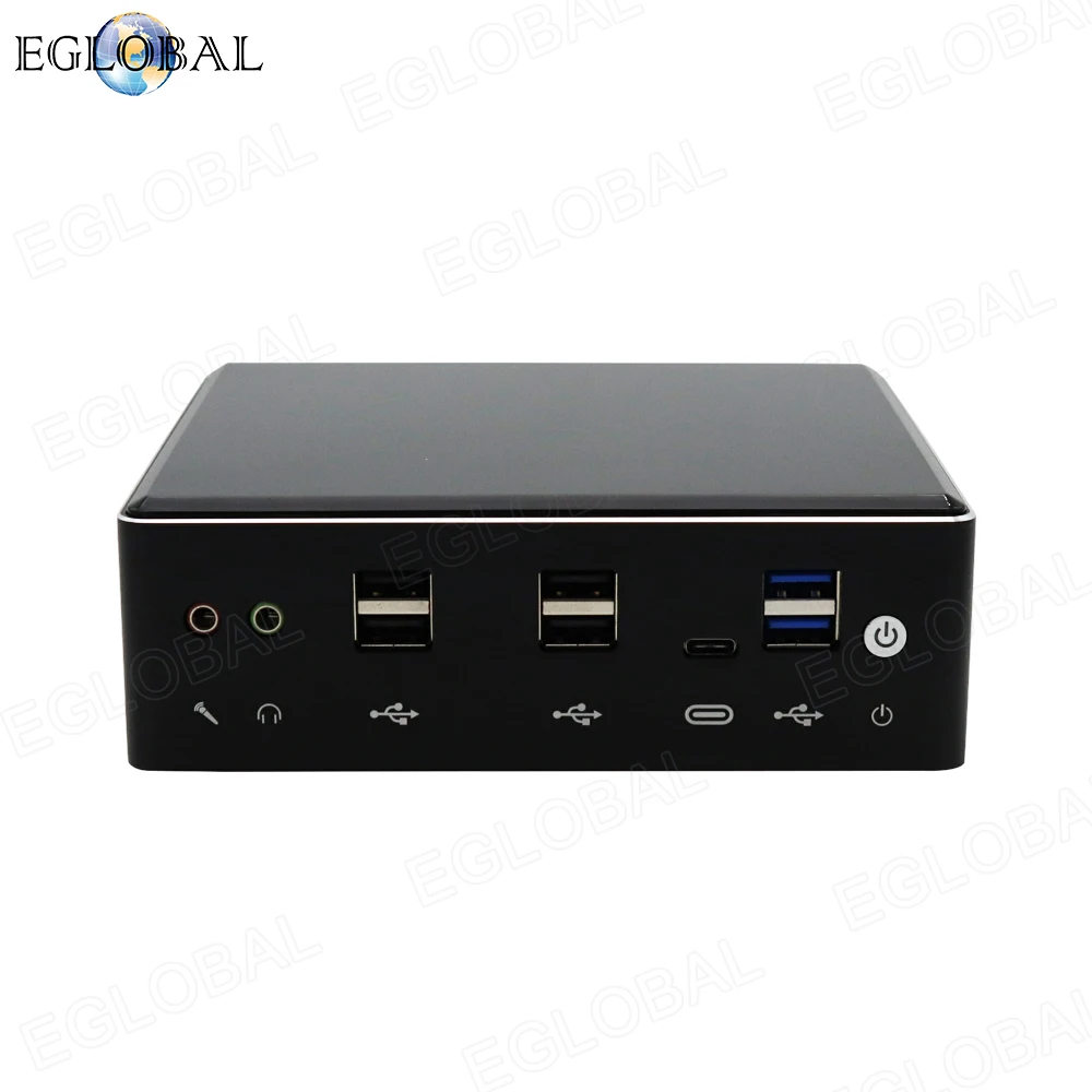 Eglobal 2 * DDR4 Mini PC Win10 Intel Core i5 8250U i7 8550U Lans Micro NVMe M.2 UHD Graphics 620 WiFi HDMI VGA DP USB C COM|Мини ПК| |