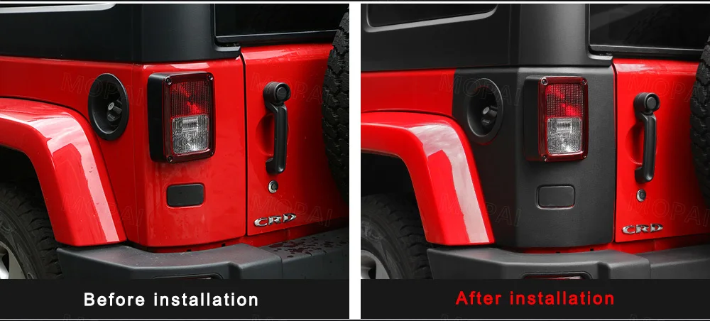 MOPAI колпаки для автомобильных ламп для Jeep Wrangler JK, Автомобильный задний светильник, накладка, наклейки, аксессуары для Jeep Wrangler JK 2007