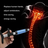 manual chiropractic adjusting tool therapy spine activator correction massager 6 levels 4 heads health care manual gun device