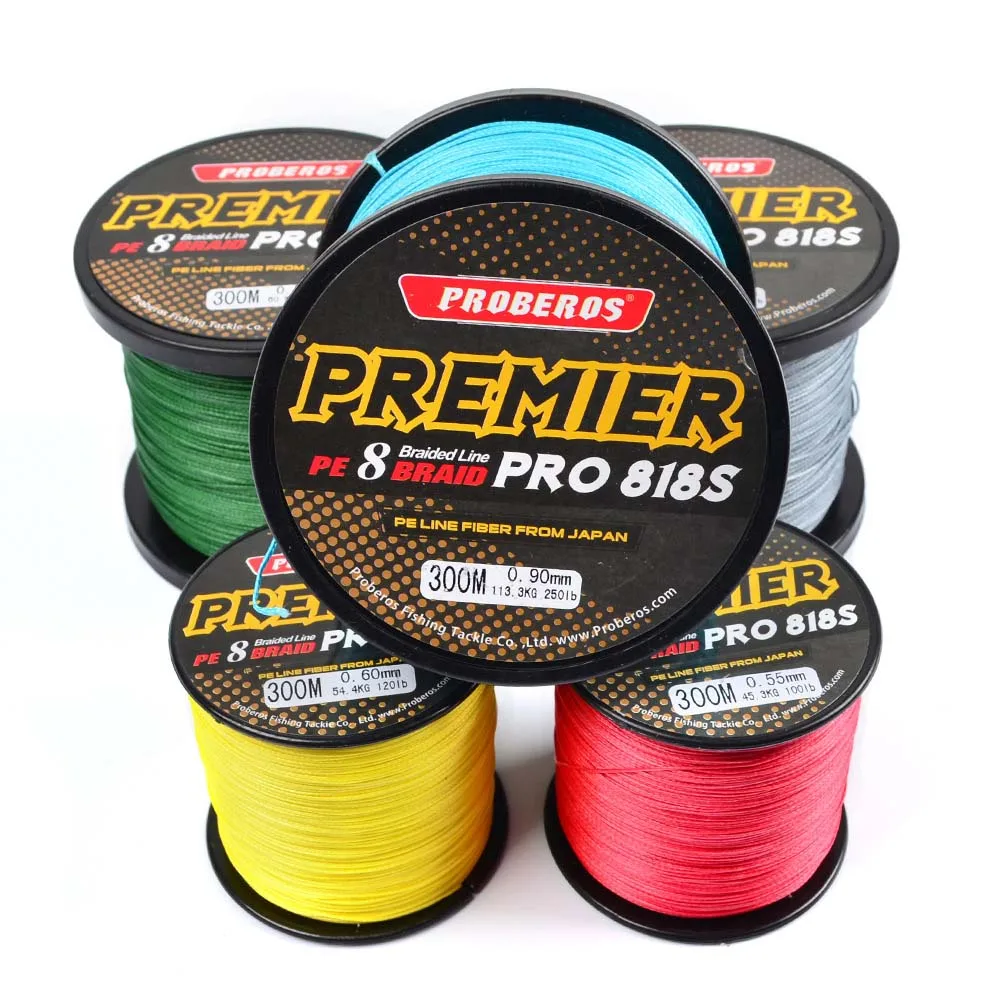 Fly Fishing 300M 8 Strands PE Braided Line 5LB - 300 LB Multifilament Wire PREMIER Carp Yarn | Спорт и развлечения