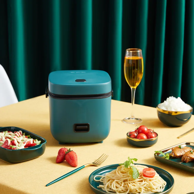 

Mini Electric Rice Cooker Intelligent Automatic Household Kitchen Cooker 1-2 People Small Food Warmer Steamer 1.2L