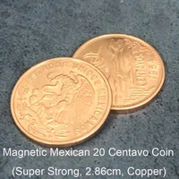 magnetic mexican 20 centavo coin super strong 2 86cm copper magic tricks stage close up magia coin appear magie gimmick prop