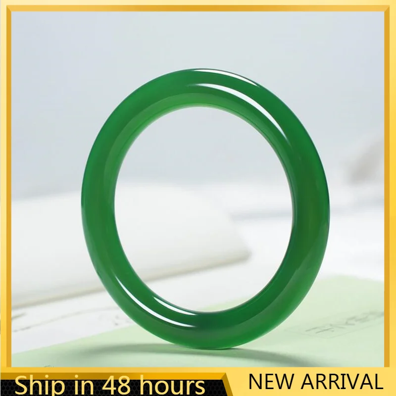 Натуральный натуральный нефритовый браслет из халцедона точный ледяной агата