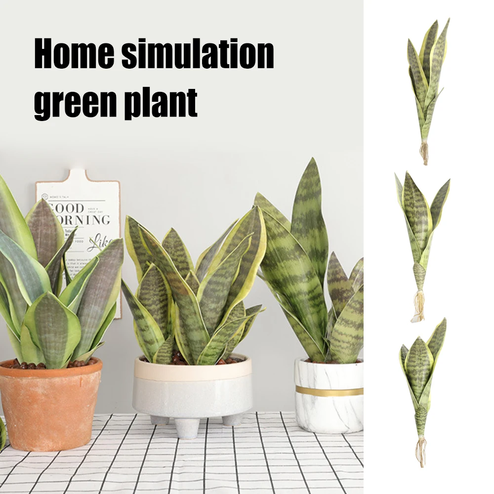 

Artificial Plants Fake Sansevieria Prian Leaves Branch Ornament for Home Wedding Party Reusable 35/40/47cm In Stock HFD889