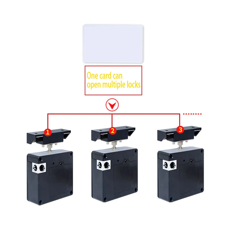 Невидимый скрытый смарт-замок для шкафов и ящиков 13 56 МГц IC Card RFID с одной дверью