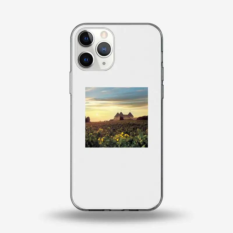 

Beautiful scenery Cottagecore Style Phone Case Transparent for iPhone 6 7 8 11 12 s mini pro X XS XR MAX Plus