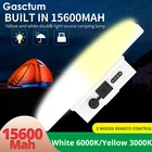 Мощная лампа для палатки 15800 мАч, желтый свет 6000 К 3000 К + светодиодный светсветильник льник для кемпинга на солнечной батарее 280 Вт, портативная лампа-фонарь с USB-зарядкой