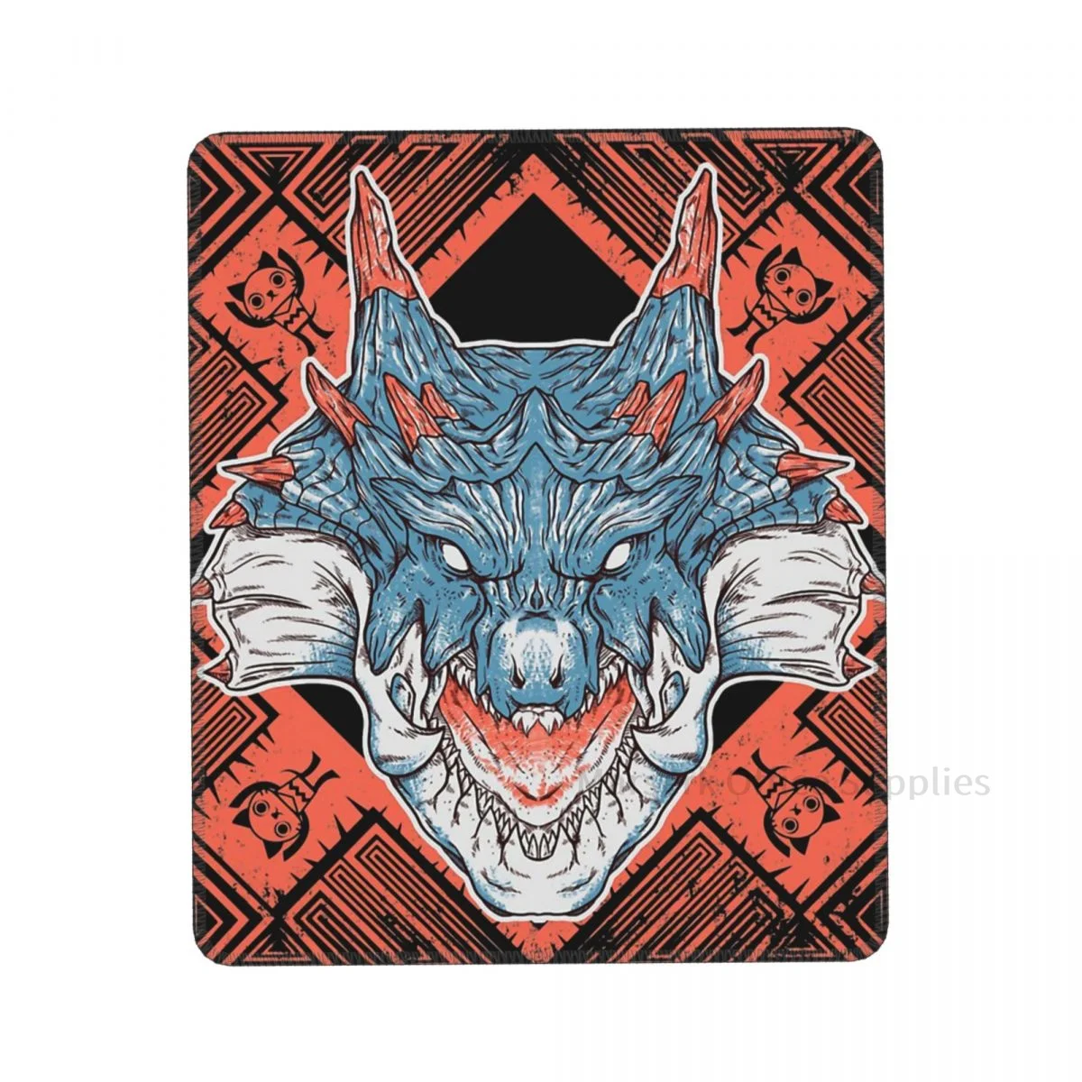 

Коврик для мыши в стиле «охотничий Монстр», игровой Настольный коврик для клавиатуры, креативный антискользящий персонализированный с бло...