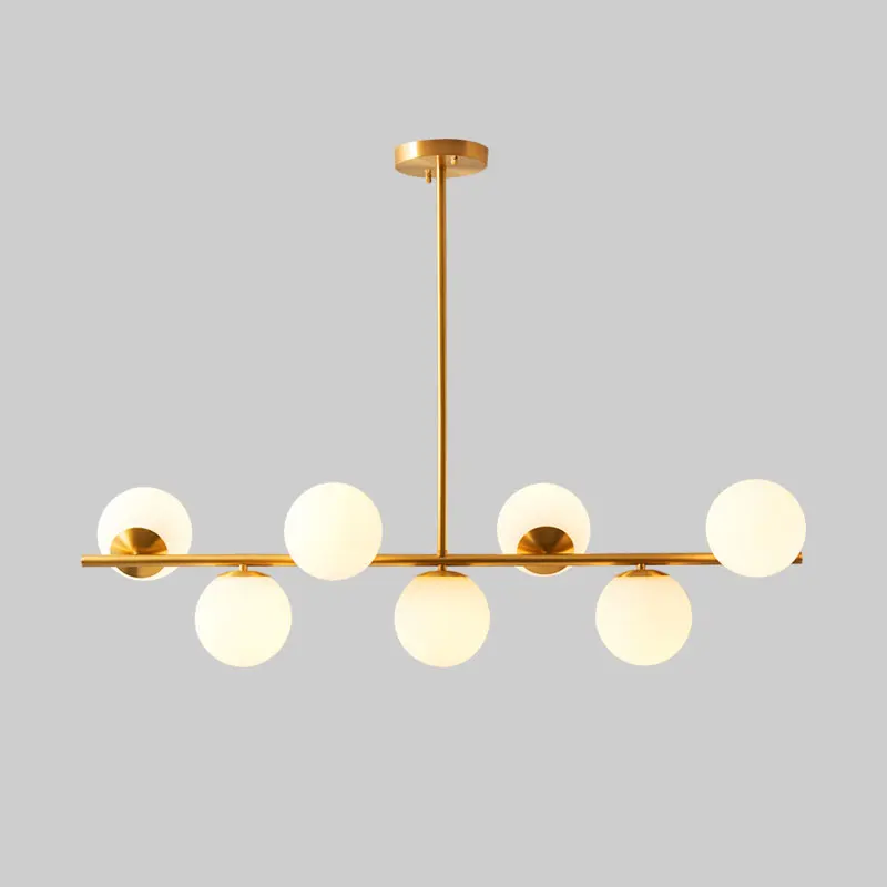 

New Pendent lamp Simple Creative Personality Living Room Dining Room Restaurant Cafe Bar Glass Ball Pendent light Hotel Lighting