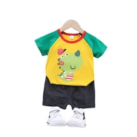 new summer baby boys girl o neck clothing toddler casual t shirt shorts2pcsset children fashion clothes kids cartoon tracksuits