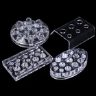 Прозрачный держатель для пигментных чашек для татуировок, 4 вида, акриловый держатель для пигментных чашек, стойка для перманентных чернил для татуировок, подставка для чашек, аксессуары для татуировок