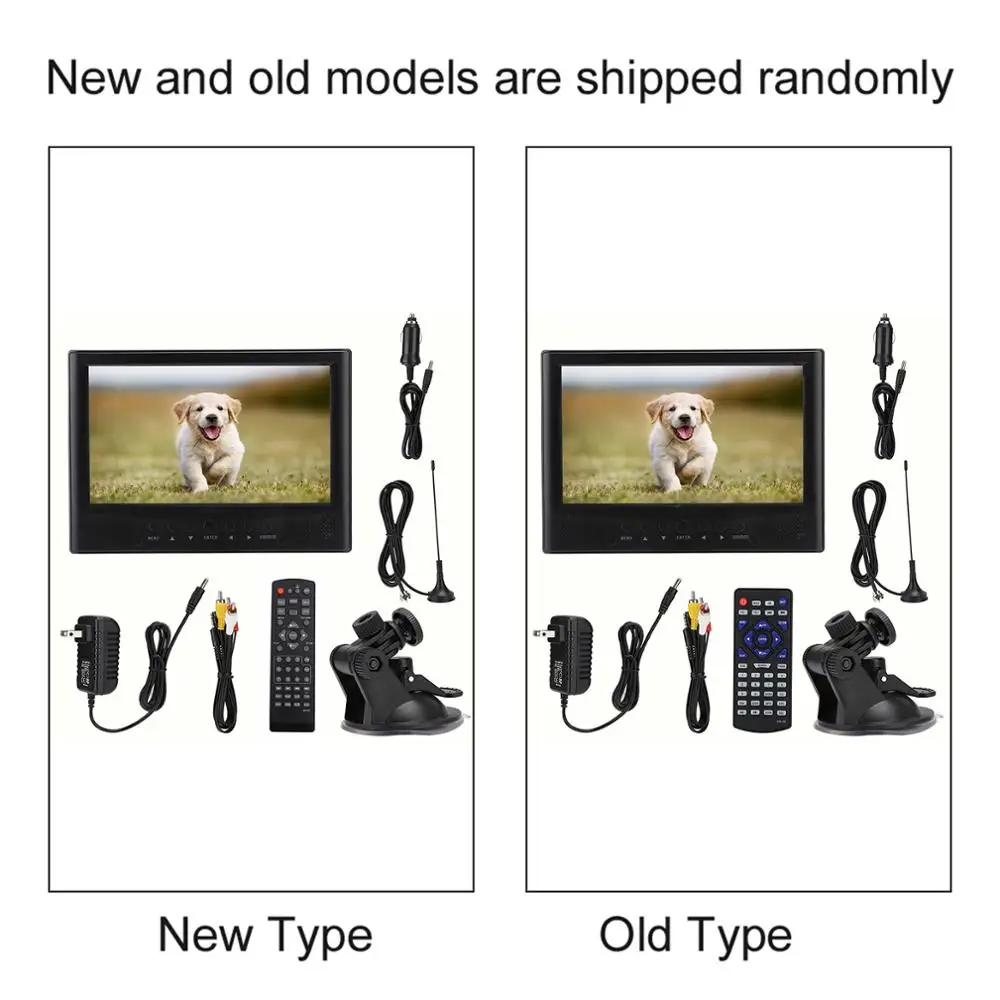 

LEADSTAR 9-inch ATSC Front Speakers Digital TV with High Sensitivity Tuner 110-220V US Plug Portable Digital TV 16:9 Digital TV