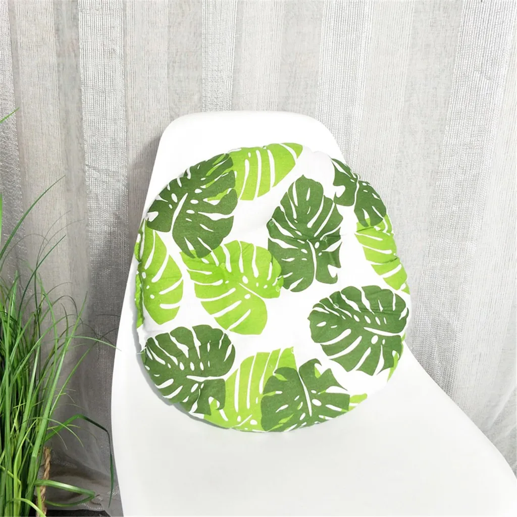 Льняная подушка для стула круглая хлопковая обивка мягкая офиса дома или