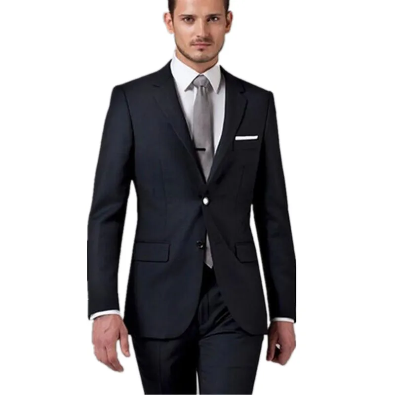 

Индивидуальные костюмы для жениха, Свадебный Мужской черный костюм, мужские костюмы с брюками, настоящие фотографии, мужские белые костюмы ...