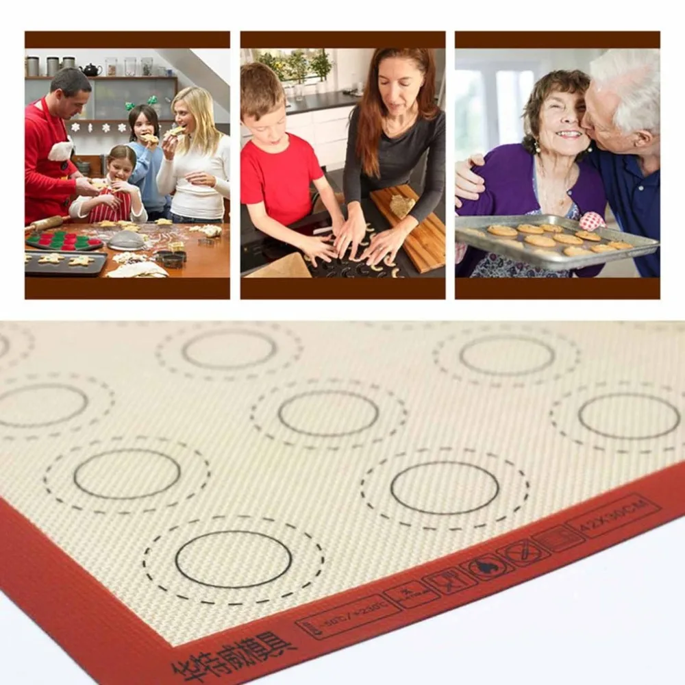Антипригарный пищевой силиконовый коврик для выпечки кондитерские инструменты