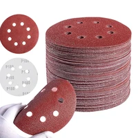 sanding discs 72 pcs hook and loop 5 in sanding disc 8 hole sandpaper orbital sander pads 406080120180240320 grits