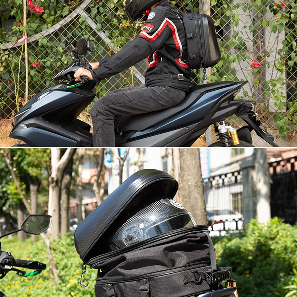 

Multifunctional Waterproof Reflective Backpack Saddle Bag Motorcycle Equipment Outdoor Travel Rear Seat Bag Motorcycle Bag