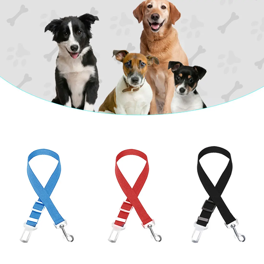 

Adjustable Dog Cat Car Safety Belt Pet Vehicle Seat Belt Leash For Dogs Travel Traction Collar Harness Dog Lead Clip pet product
