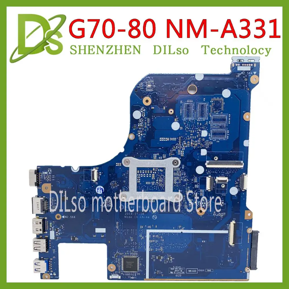 KEFU G70-80 материнская плата для Lenovo G70-70 B70-80 Z70-80 I5-5200U AILG NM-A331 с GT840M/GT820M тест 100%