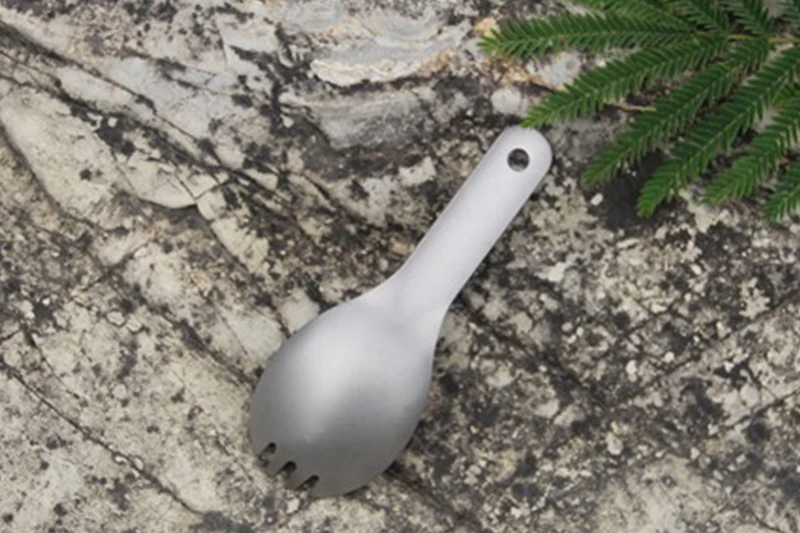 Набор столовых приборов Keith titanium Spork для кемпинга, для детей, для малышей, с короткой ручкой, Титановая Ложка, Для Путешествий, Походов, Ti5312, 13,6 г, с сумкой