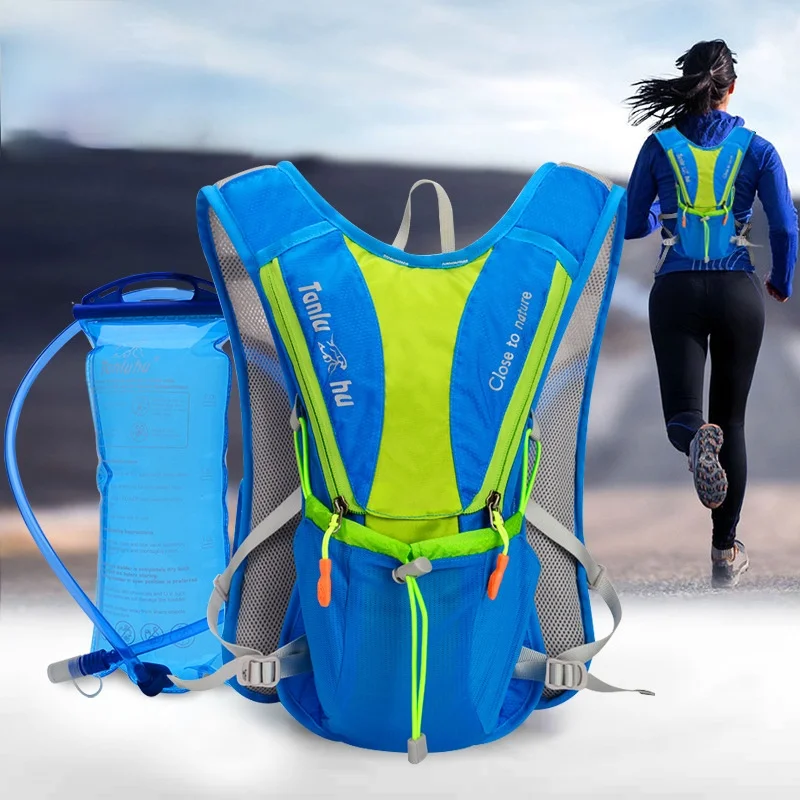 

TANLUHU 675 Ultralight Outdoor Marathon Running Cycling Hiking Hydration Backpack Pack Vest Bag For 2L Water Bag Bladder Bottle