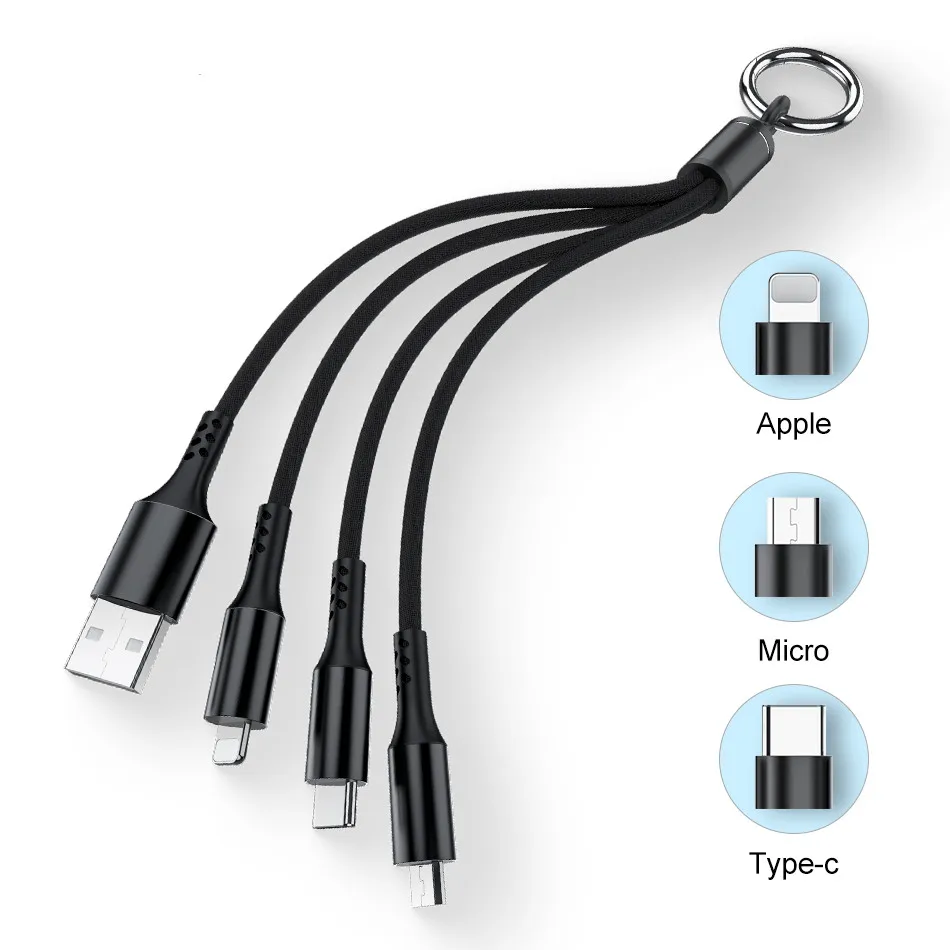 USB-кабель ROCK 3 в 1 для iPhone Samsung Android USB Type-C | Мобильные телефоны и аксессуары