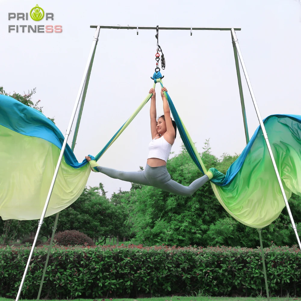 

40D Nylon Aerial Silks 10Yards/9.2m Colorful Flying Yoga Ombre Fabric Sling Extension Straps Anti-gravity Aerial Yoga Swing