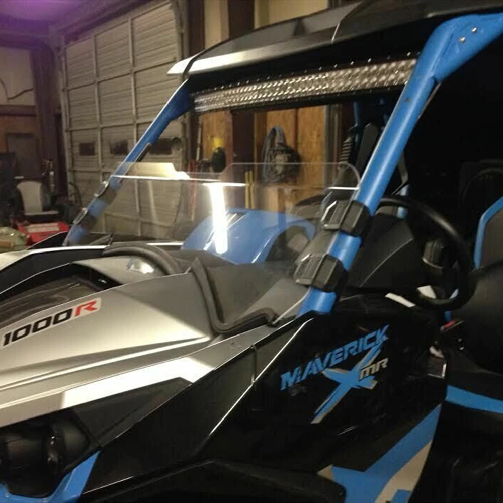 KEMIMOTO полулобовое стекло быстрого крепления сопротивление лобового стекла UTV для Can Am Maverick MAX 1000 2013