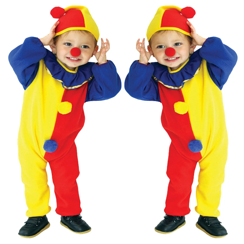 Детские костюмы детский цирковый костюм клоуна с шапочкой непослушный арлеквин