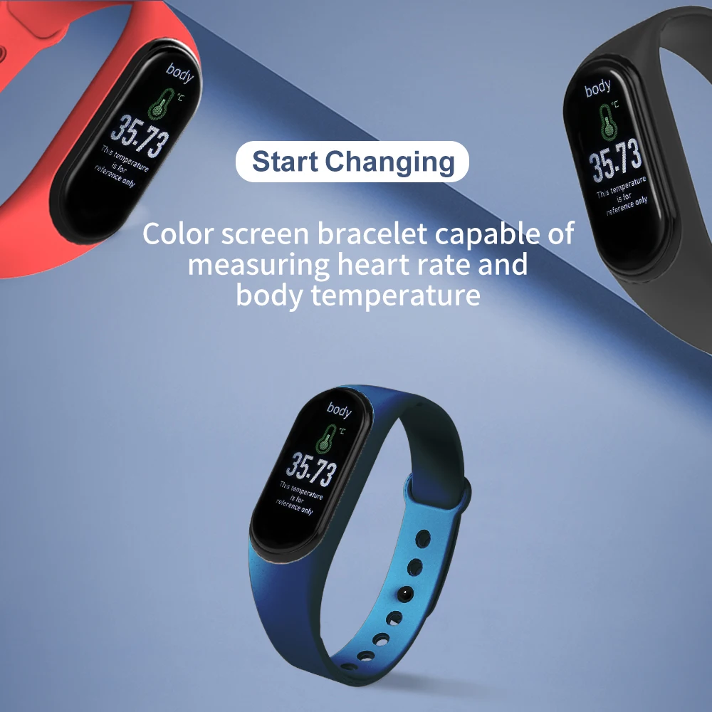 Смарт-браслет M4 Pro с измерением температуры пульса артериального давления