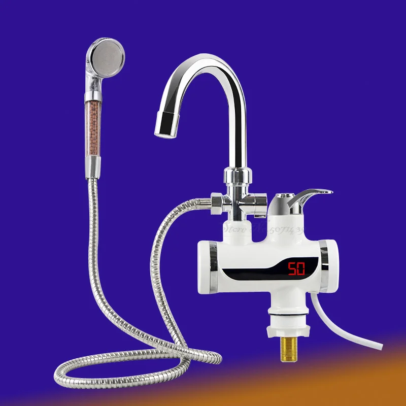 Водонагреватель с краном 220 В кухонный смеситель Мгновенный водонагреватель душ